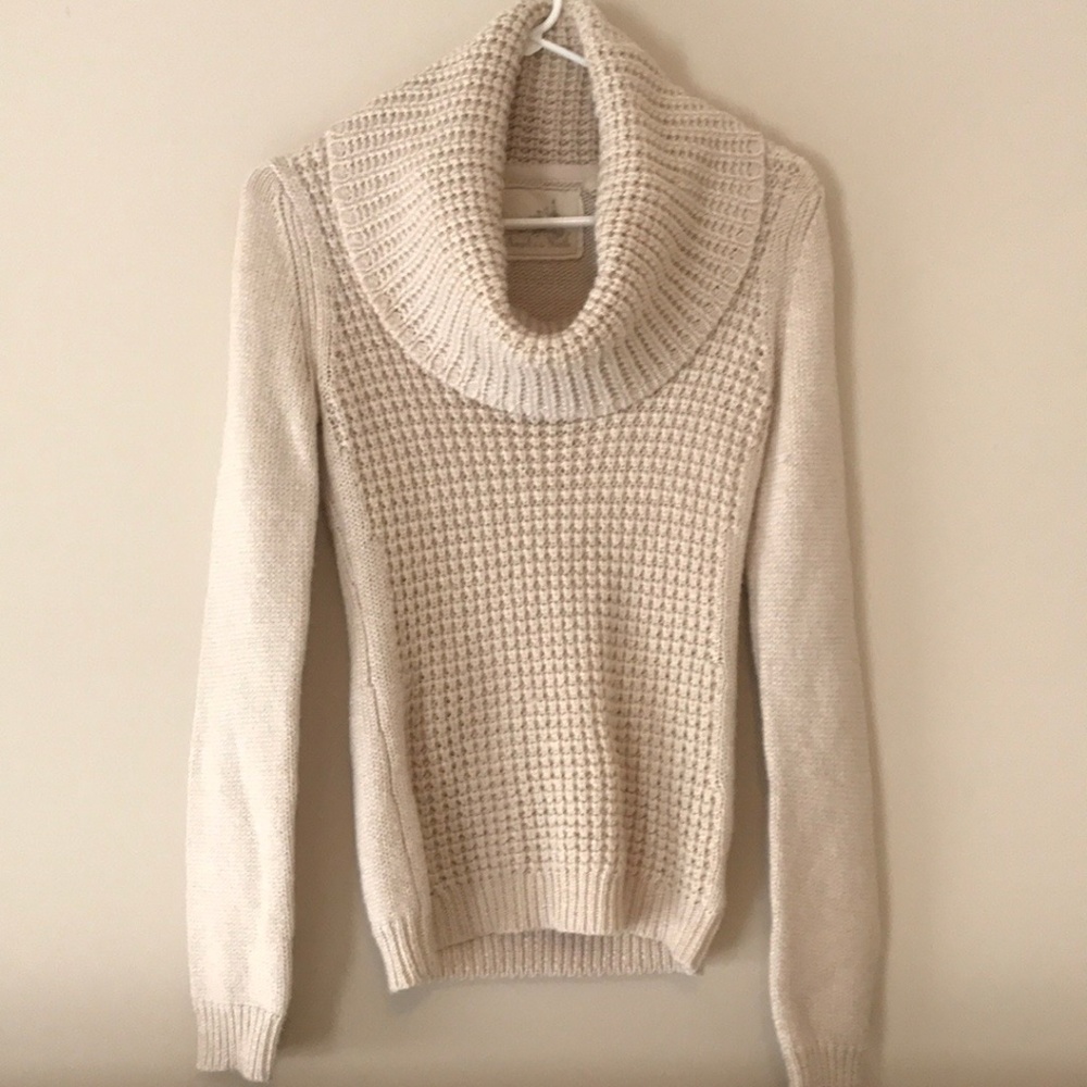 Anthropologie Angel of the North Cowl Neck Sweater